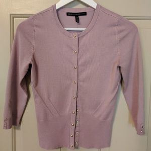 Lilac Snap-Front Cardigan